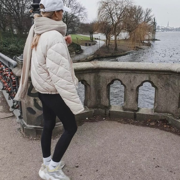 NEW Zara white quilted puffer jacket - Picture 11 of 11